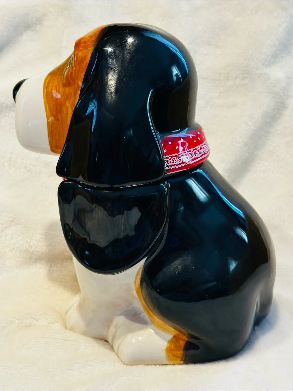 Pioneer Woman Henry Basset Hound Dog Treat Candy Cookie Jar 7.75” Tall Puppy NWT